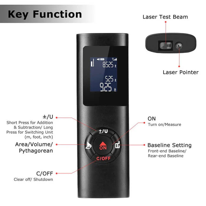Laser Distance Meter | PREMIUM QUALITY | BUY 1 GET 1 FREE