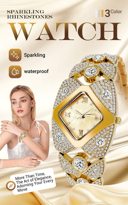Suhana™ 💸 Royal Edition💸😍 Women’s Luxurious Limited Rhinestone TimePiece Quartz Watch🔥 ⭐