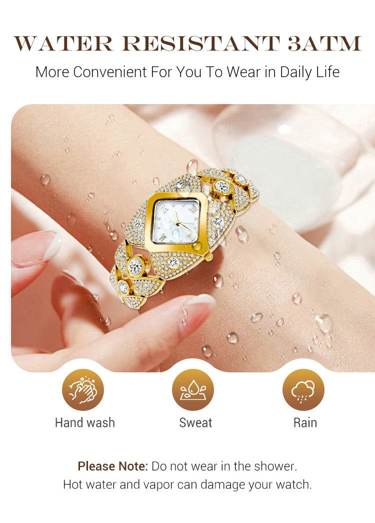 Suhana™ 💸 Royal Edition💸😍 Women’s Luxurious Limited Rhinestone TimePiece Quartz Watch🔥 ⭐