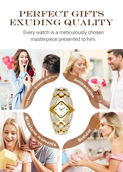 Suhana™ 💸 Royal Edition💸😍 Women’s Luxurious Limited Rhinestone TimePiece Quartz Watch🔥 ⭐